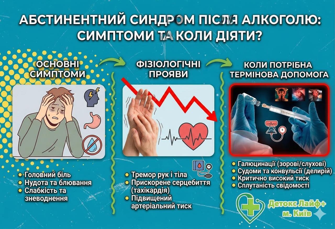 Абстиненція після алкоголю: симптоми