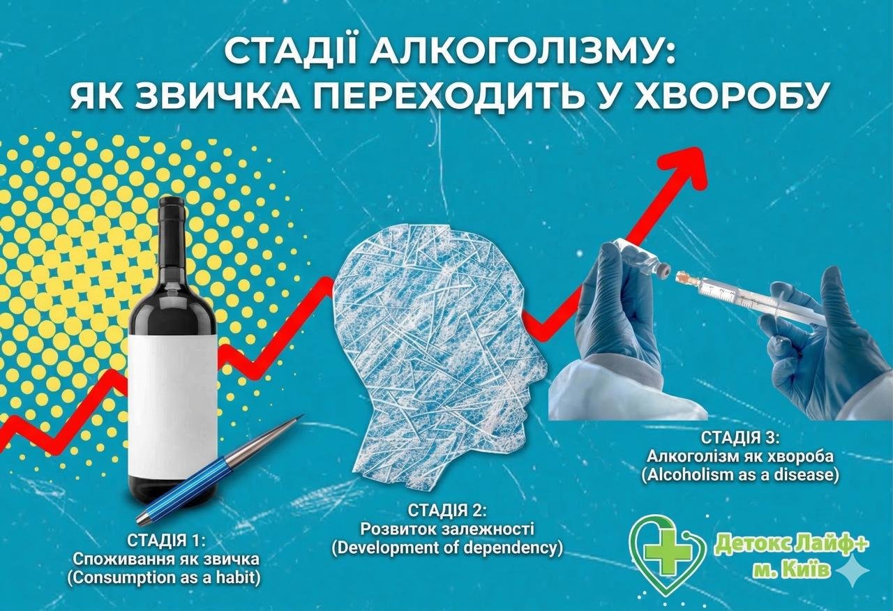 стадії алкоголізму